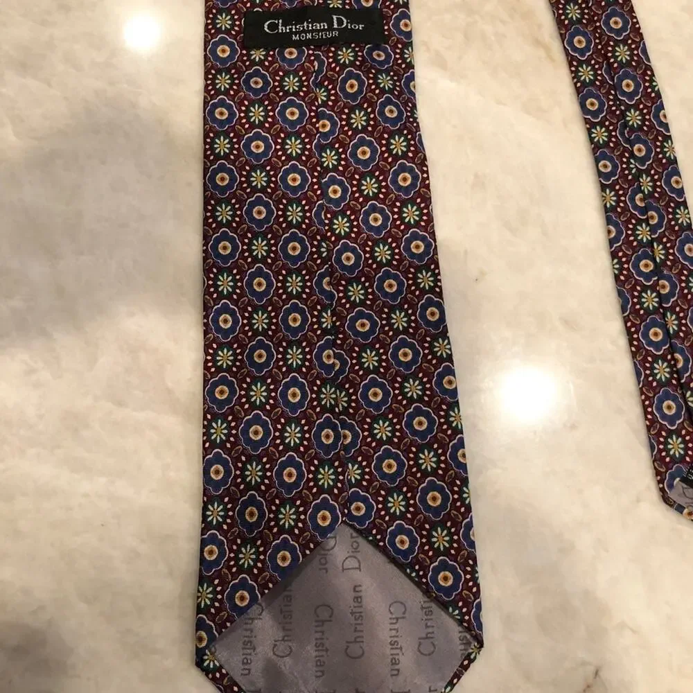 Vintage Christian Dior Monsieur mens tie